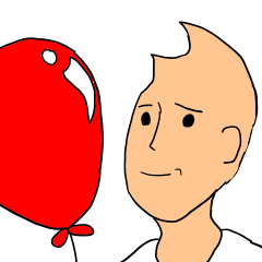 Him of red balloons