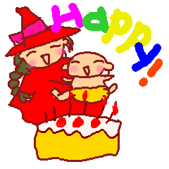 Happy Baby('o')/*& Mother witch