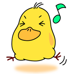 chicks duck sticker