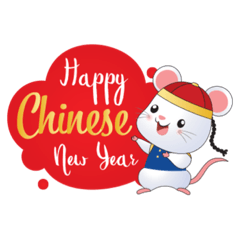 Happy Chinese New year -Cute Mouse