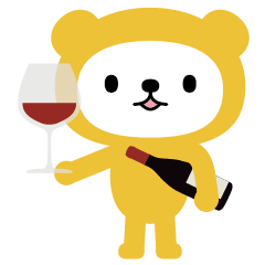 Bear who likes wine.