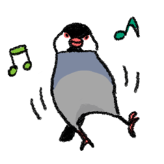 Java sparrow 's Sticker