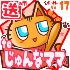 Cute cat's name sticker2 MY120120N01