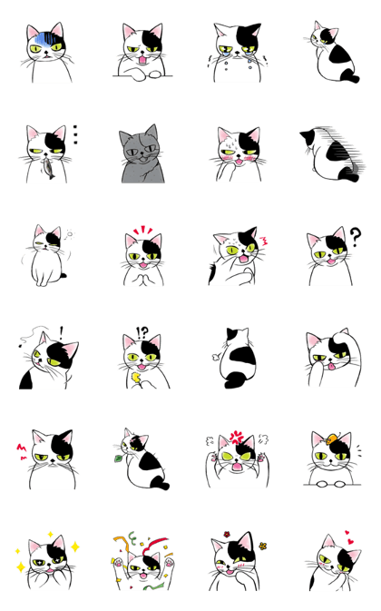 Line クリエイターズスタンプ ぶち猫リアクションスタンプ Line クリエイターズスタンプ ぶち猫リアクションスタンプ