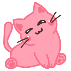 pinky cute cat