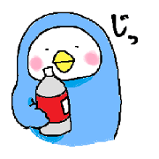 Shy penguin