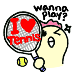 テニスがんばるひよっ子♪<English Ver.1>