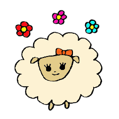 ふわふわの羊