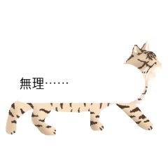 Cat speech balloon sticker