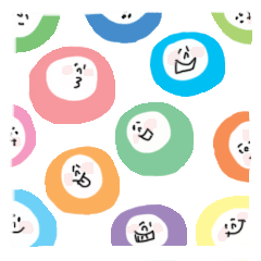 The series of the face Sticker