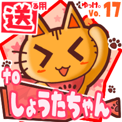 Cute cat's name sticker2 MY130120N29