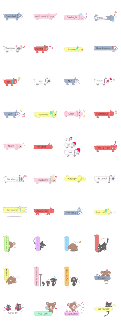 ANIMALS with balloon