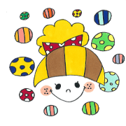 And polka dot border and