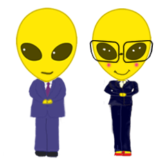 Office worker Alien yellow