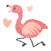 Flamingo sticker