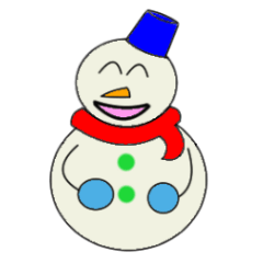 Snowman to enjoy skiing and snowboarding