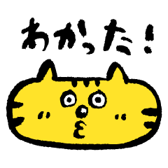Yellow big face cat