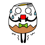 Egg and bow tie