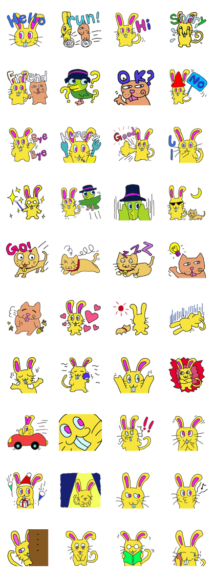 Yellow zumii and friends!