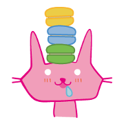 Pink cat MACARON