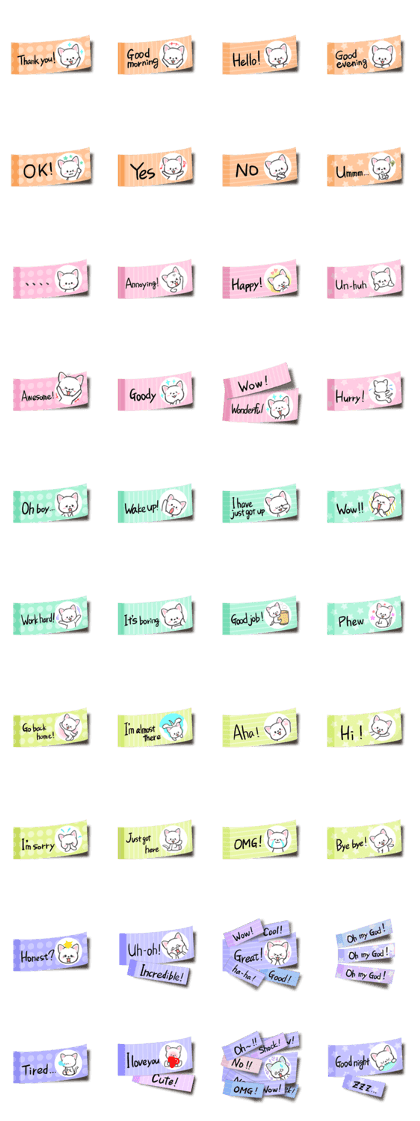 A tag cat(English)