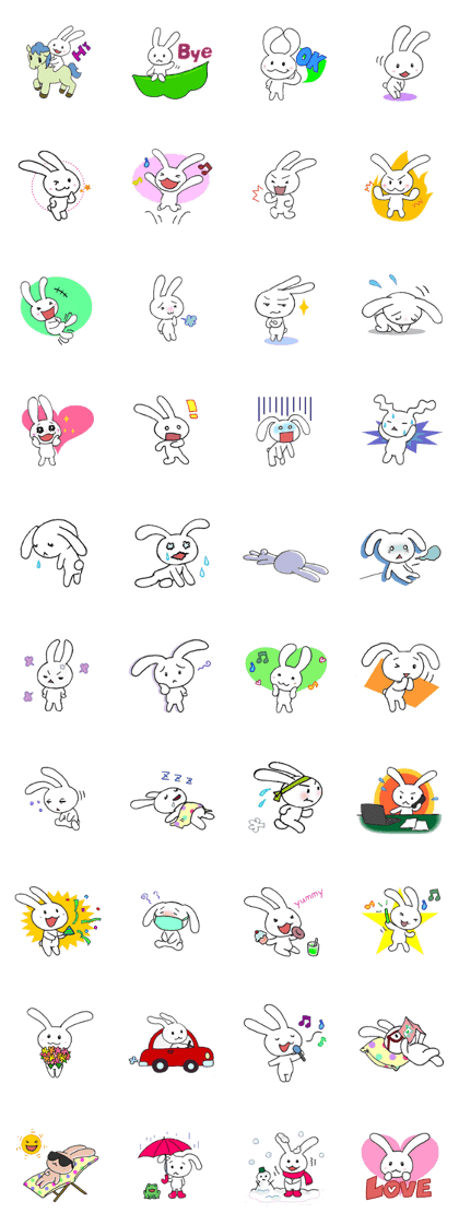 Happy rabbit Usako