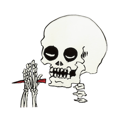 GAIKOSHI kun of skull Sticker