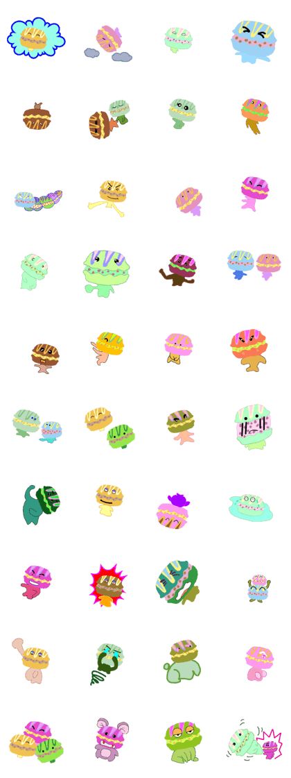 Alien from macaroon