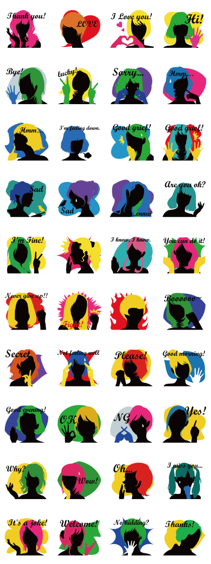 Woman Silhouette Stickers