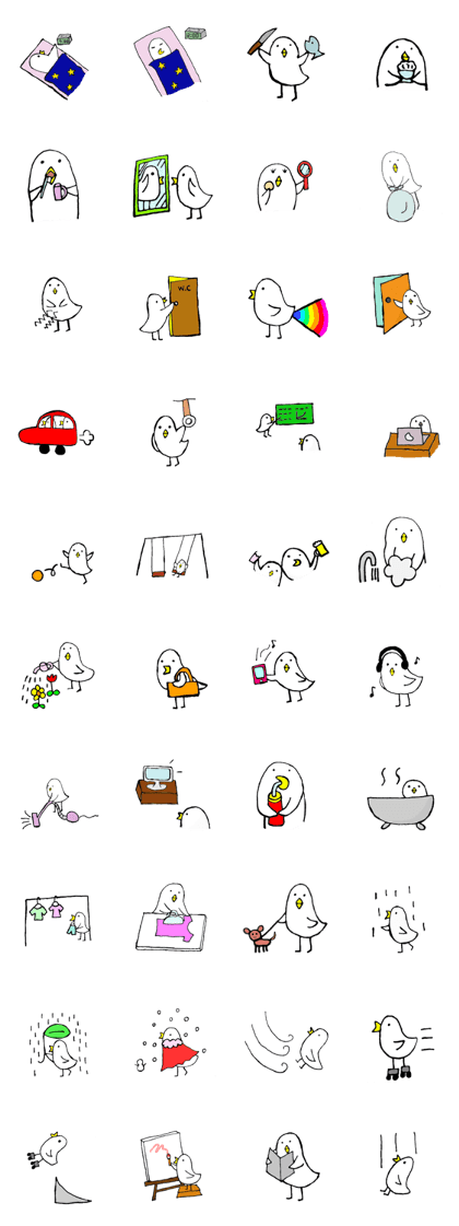 Daily life of demon-kawaii bird
