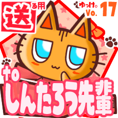 Cute cat's name sticker2 MY150120N02