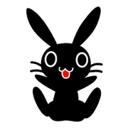 Cute Black Rabbit