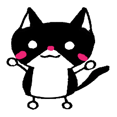 Nyansuke of the black cat