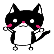 Nyansuke of the black cat