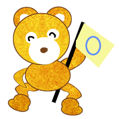 Golden teddy bear