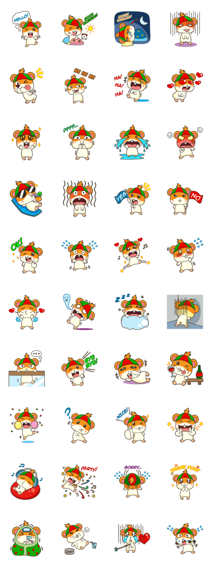 Bola, the funny and happy hamster