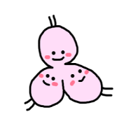 The sticker of pale-colored aliens