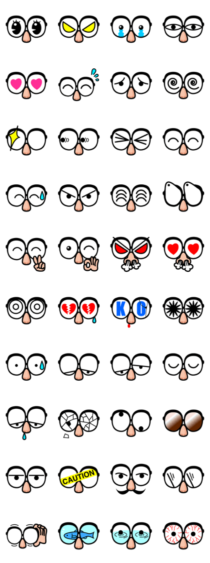 A variety of glasses