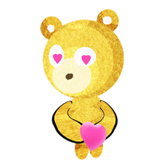 Pretty golden bear
