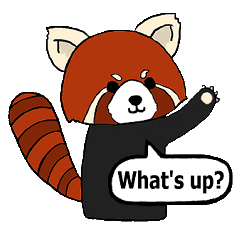Red panda's relaxing life