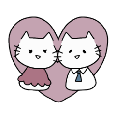 cats couple . / m_____