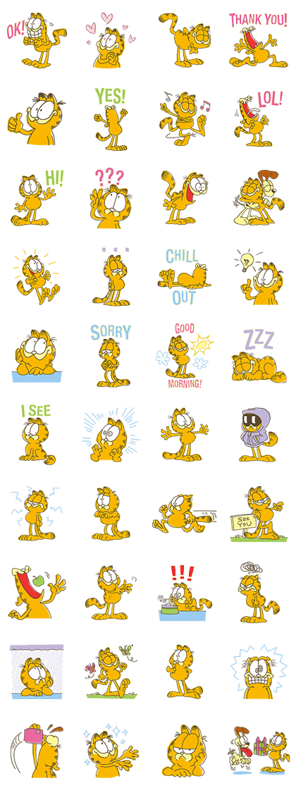 Garfield: Cattitude Stickers