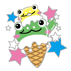 Ice cream frog