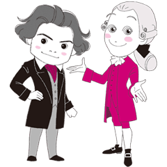 Beethoven Mozart Line Stickers Line Store