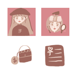 乾燥花奶茶氣質女孩