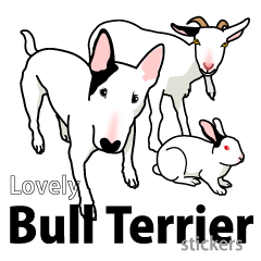 Bull Terrier stickers