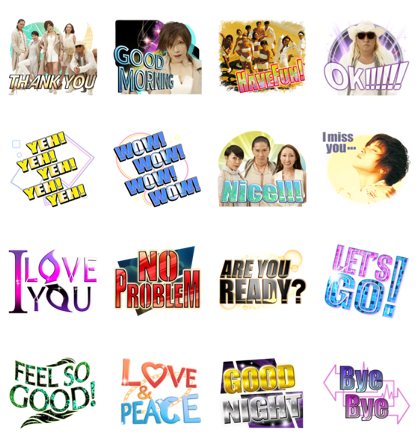 TRF Best Song Stickers