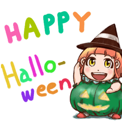 Pumpkin Girl Pan-chan in the halloween!