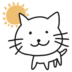 Cute cat everyday sticker