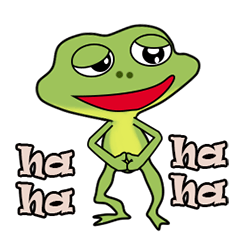 New Frog sticker animated